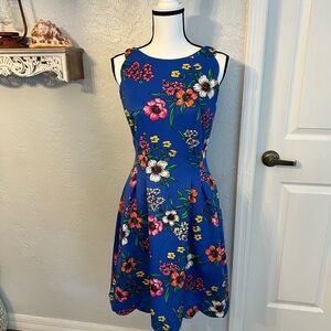 Vince Camuto Blue A-Line Sleeveless Sundress